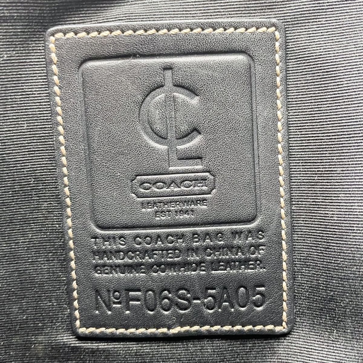 1円 コーチ COACH トートバッグ ビジネスバッグ ブリーフケース レザー 革 2way ブラック 黒_画像10