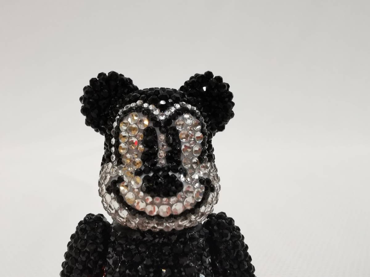 CRYSTAL DECORATE MICKEY MOUSE BE@RBRICK 100％ R&W Ver._画像2