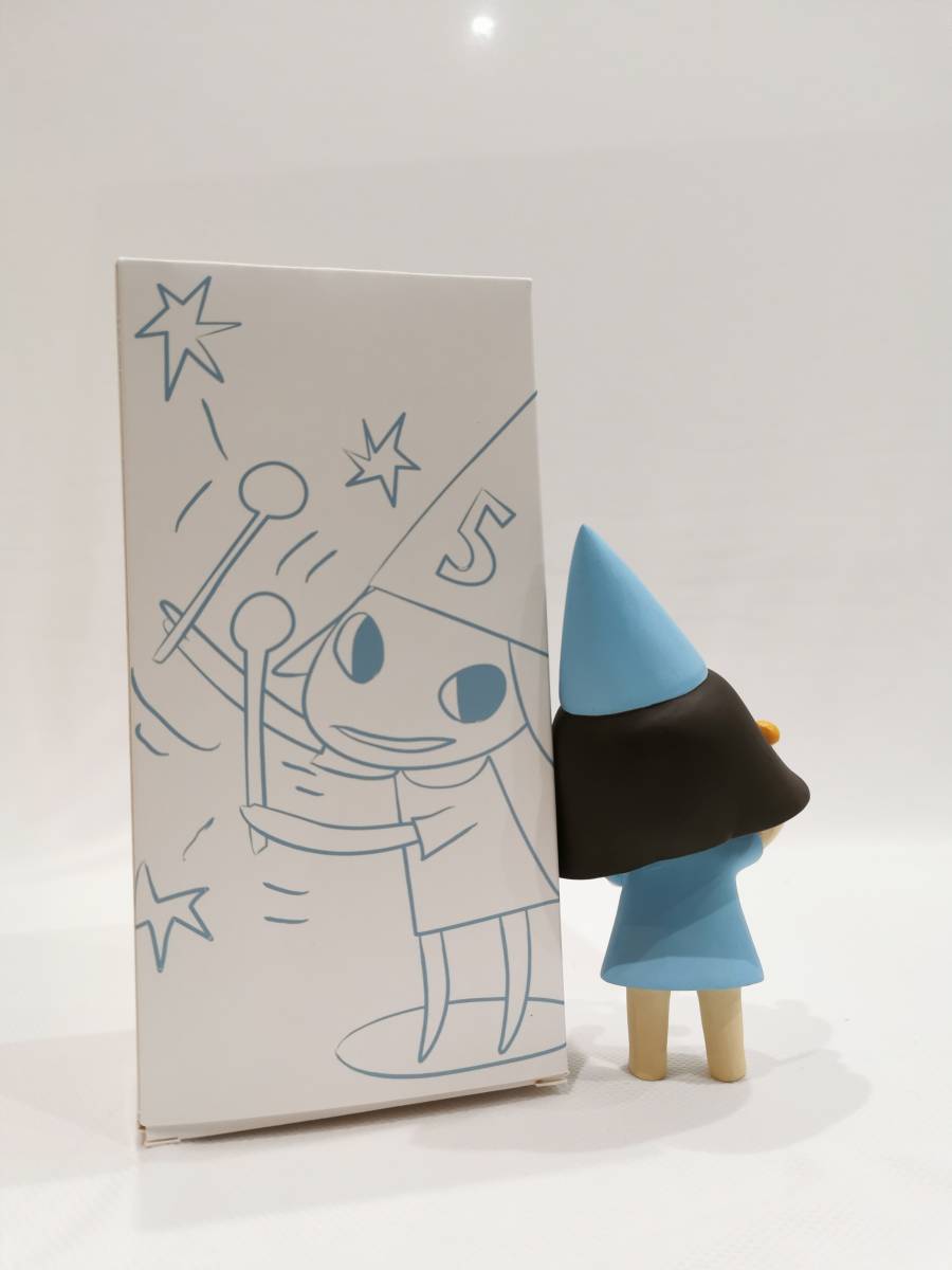 【模写】奈良美智 Yoshitomo Nara No.5 木 フィギュア Hand Painted acrylic on wood 15CM_画像3