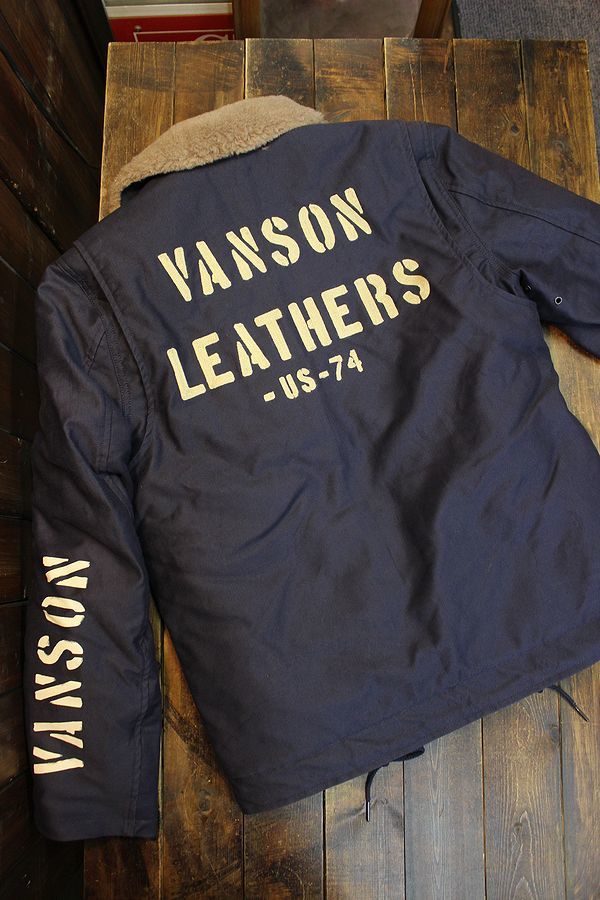 VANSON バンソン　NVJK-2105　防寒　N-1デッキジャケット　ネイビー　Lサイズ