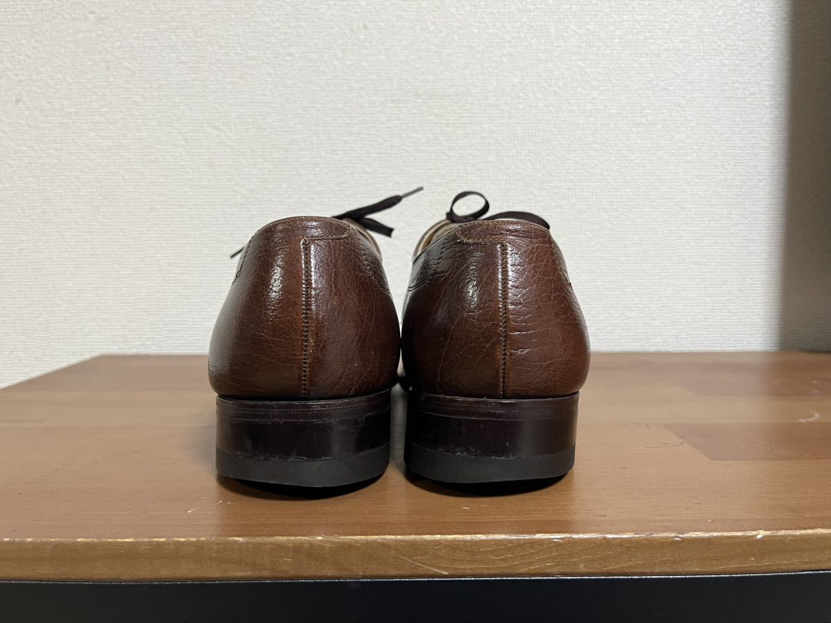 70s FLORSHEIM U chip кожа обувь 7 3E 25 EEE 70 годы Vintage 