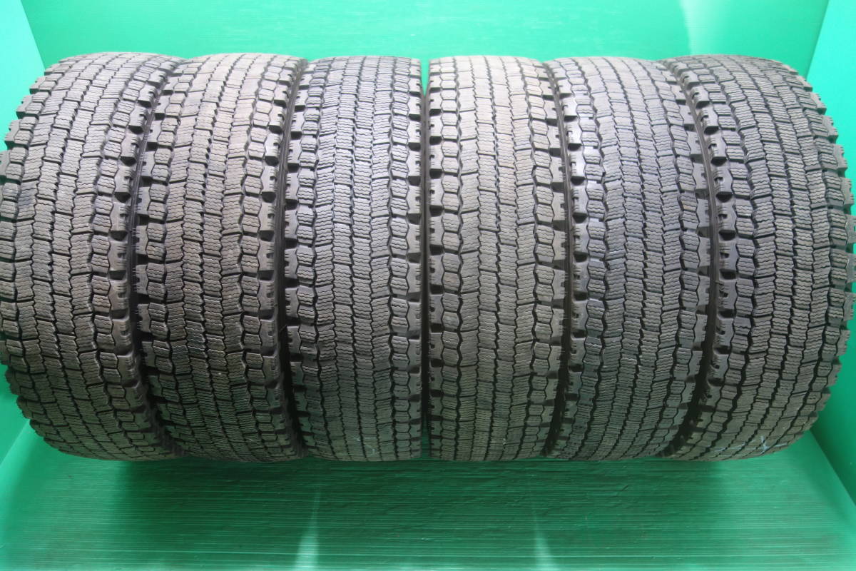 L520-21 送料無料 225/80R17.5 123/122L スタッドレスタイヤ LT 6本セット ミシュラン XDW ICE GRIP 7分山 2021年製 ライトトラック 4t_画像1