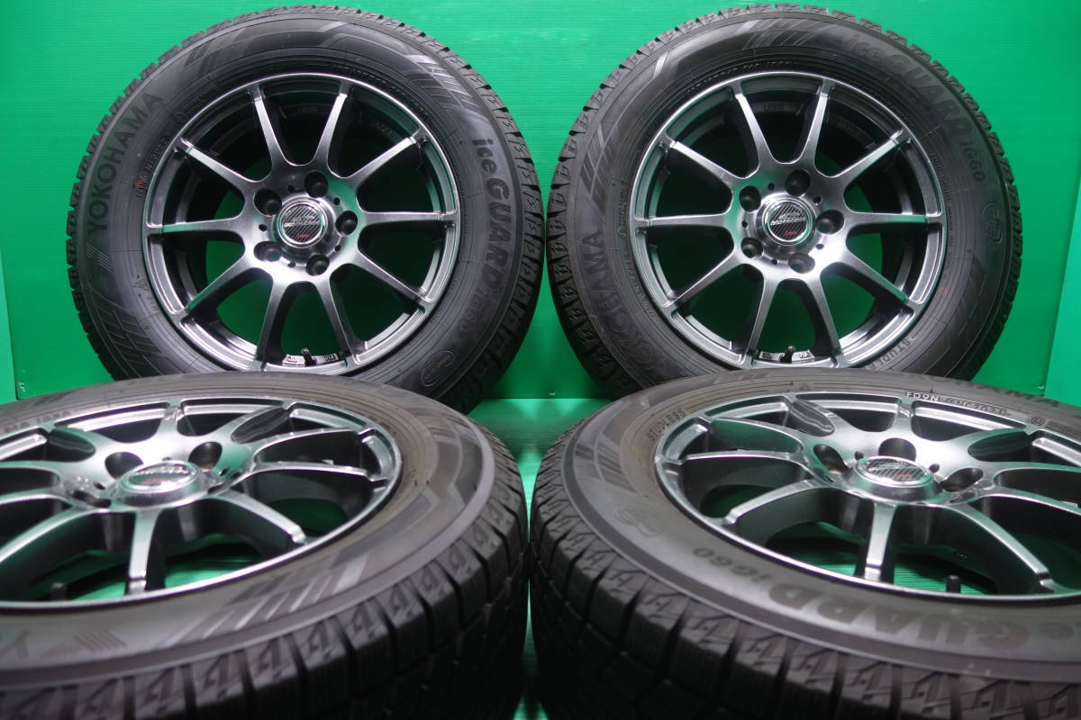 L580-21 送料無料 195/65R15 スタッドレス 4本セット YOKOHAMA iG60 8分山 溝たっぷり ノア ヴォクシー ステップワゴン アクセラ アテンザ_画像1