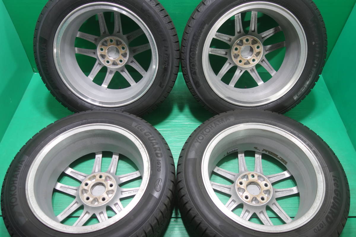 L604-21 送料無料 215/55R17 スタッドレス 4本セット YOKOHAMA ice GUARD iG70 9分山 溝たっぷり ホンダ純正 オデッセイ ヴェゼル アコード_画像8