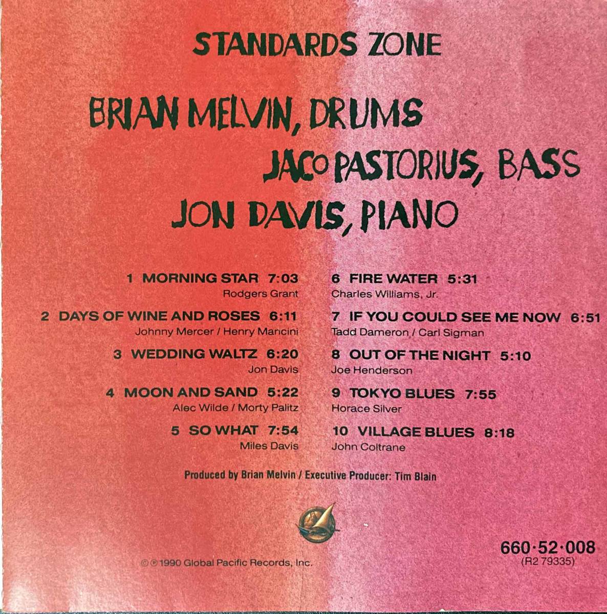 Brian Melvin Trio / Standards Zone 中古CD　輸入盤_画像5
