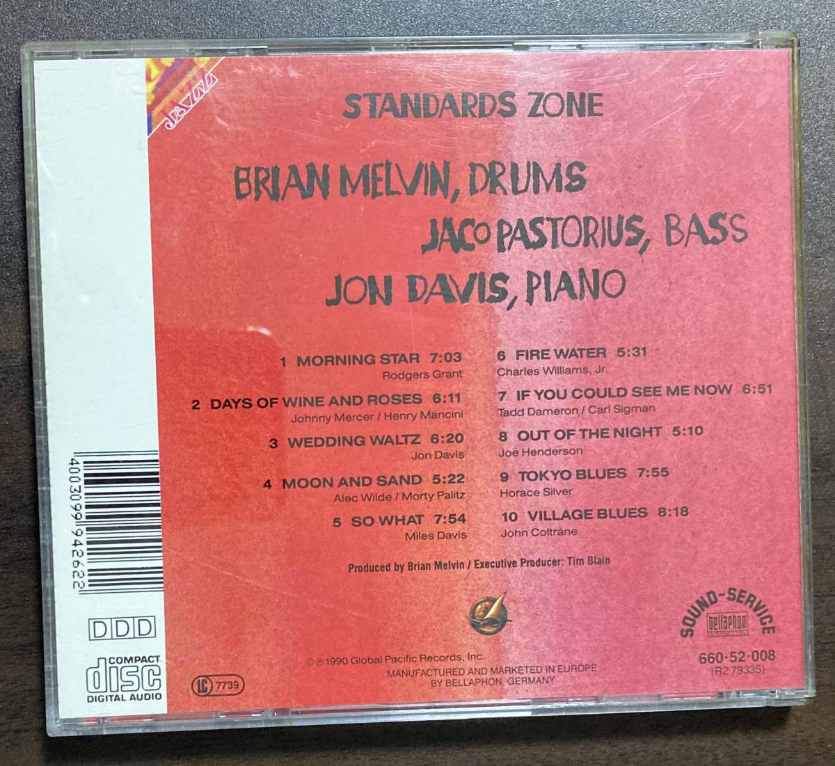 Brian Melvin Trio / Standards Zone 中古CD　輸入盤_画像3