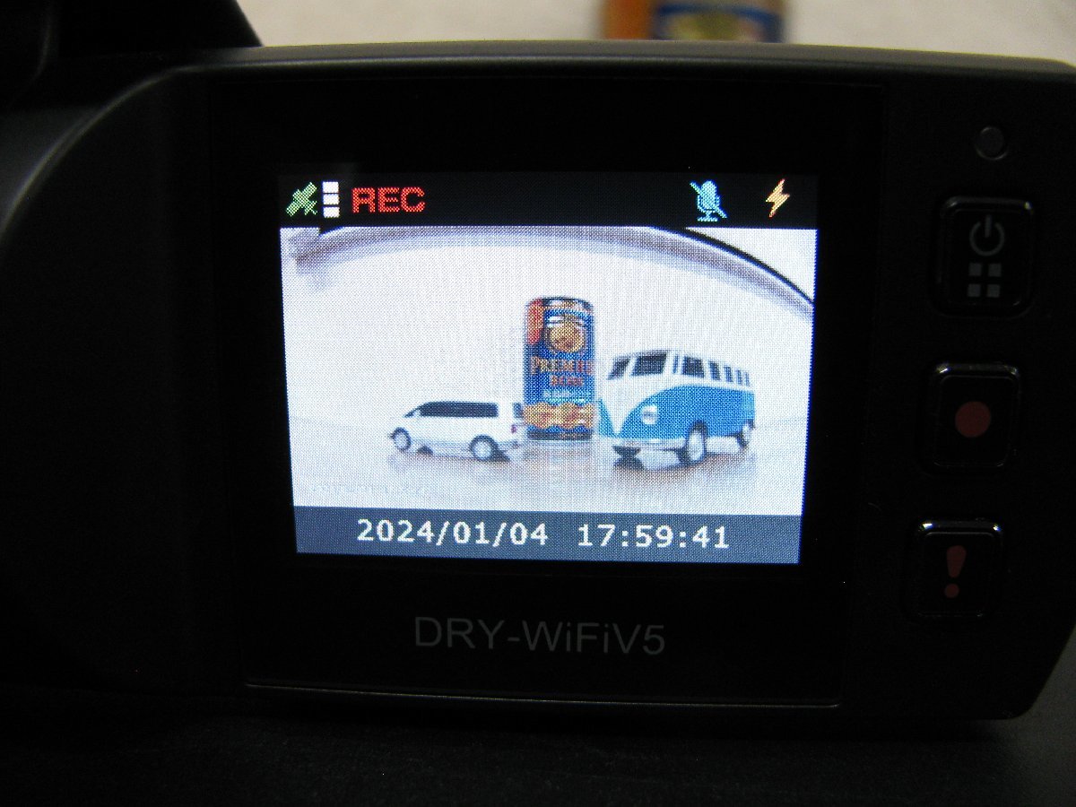[107231-]ユピテル DRY-WiFiV5d ドライブレコーダー 上級モデル HDR/Gセンサー WiFiスマホ連携 3M高画質 動作良好1円～_画像7
