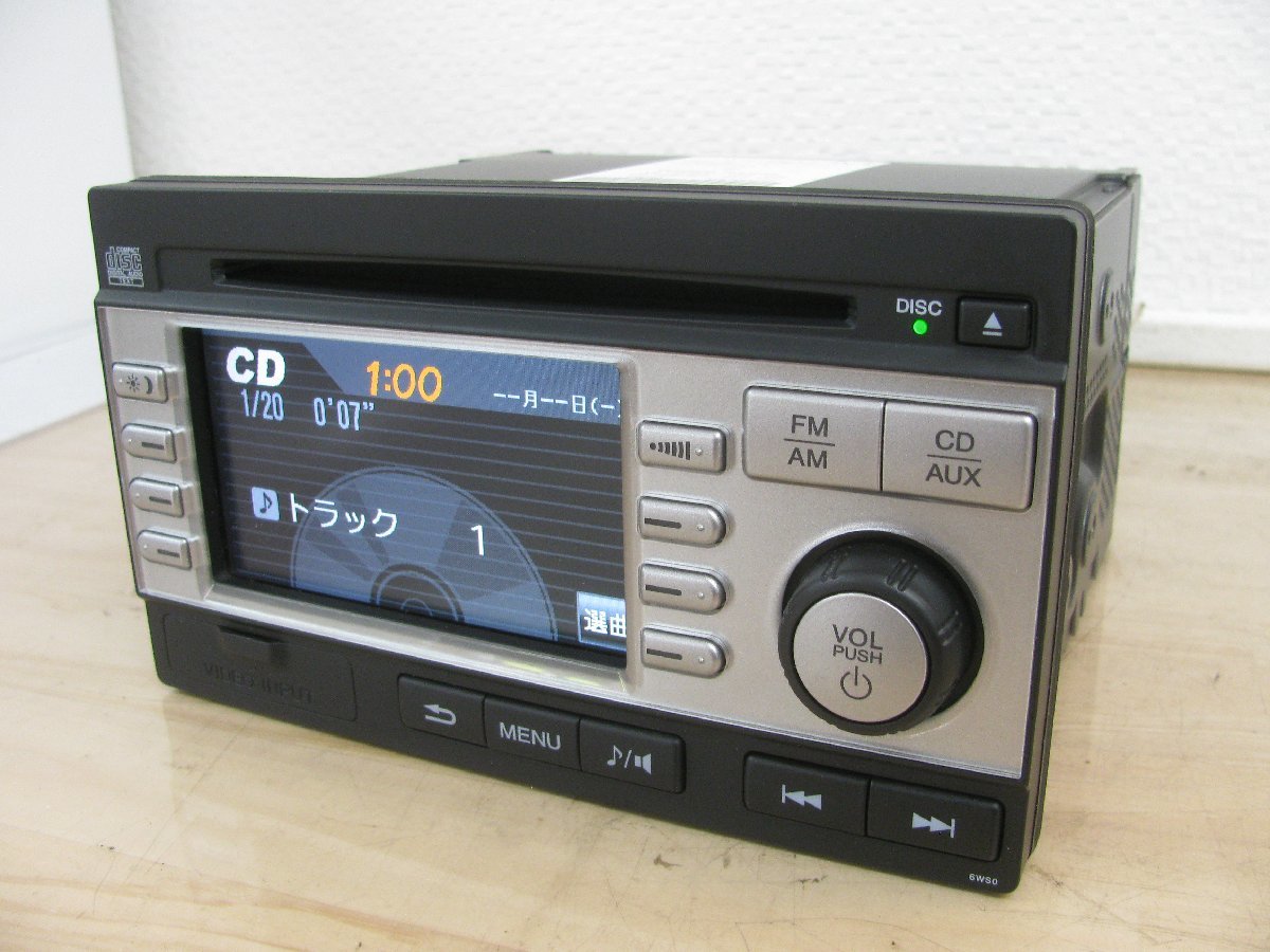 [107376-A] Honda оригинальный 2DIN дисплей имеется CD/ тюнер передний VIDEO ввод 39100-S8R-J5 рабочее состояние подтверждено 
