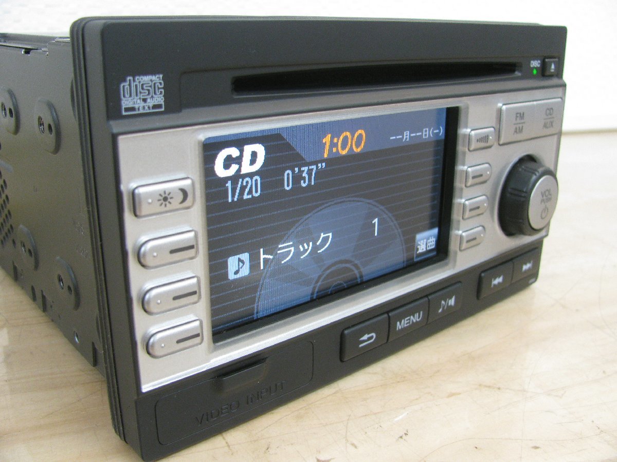 [107376-A] Honda оригинальный 2DIN дисплей имеется CD/ тюнер передний VIDEO ввод 39100-S8R-J5 рабочее состояние подтверждено 