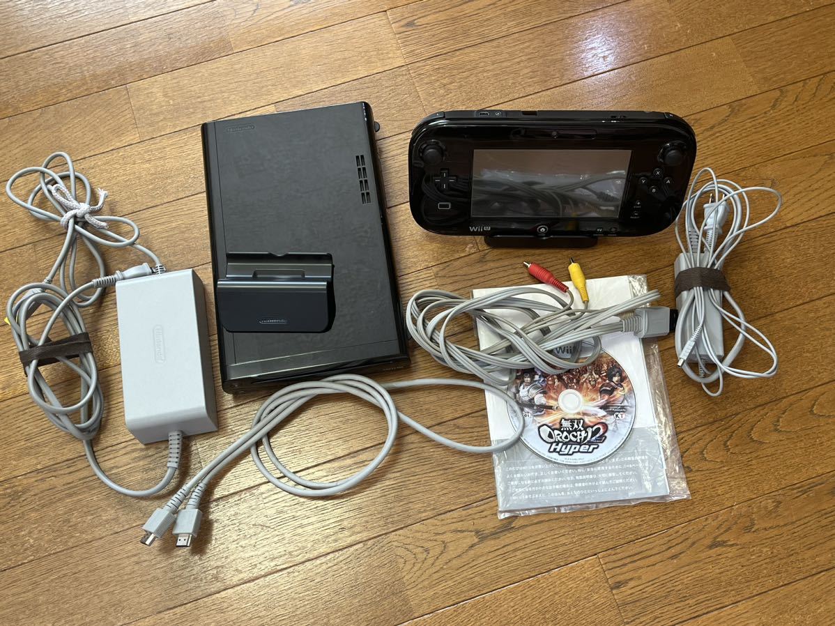 Wii U 本体 32GB プレミアムセット 黒 ソフト1本付き｜Yahoo!フリマ