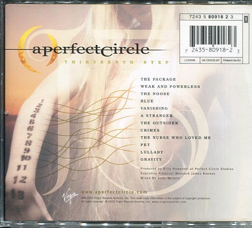 即買 CD盤 A Perfect Circle：ア・パーフェクト・サークル Thirteenth Stepの画像2