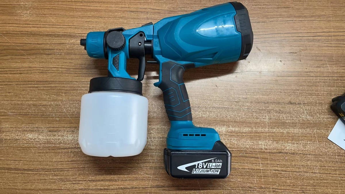  spray gun rechargeable painting machine cordless spray gun painting gun .. amount adjustment possibility leak .. washing needle attaching 18V Makita battery using together 