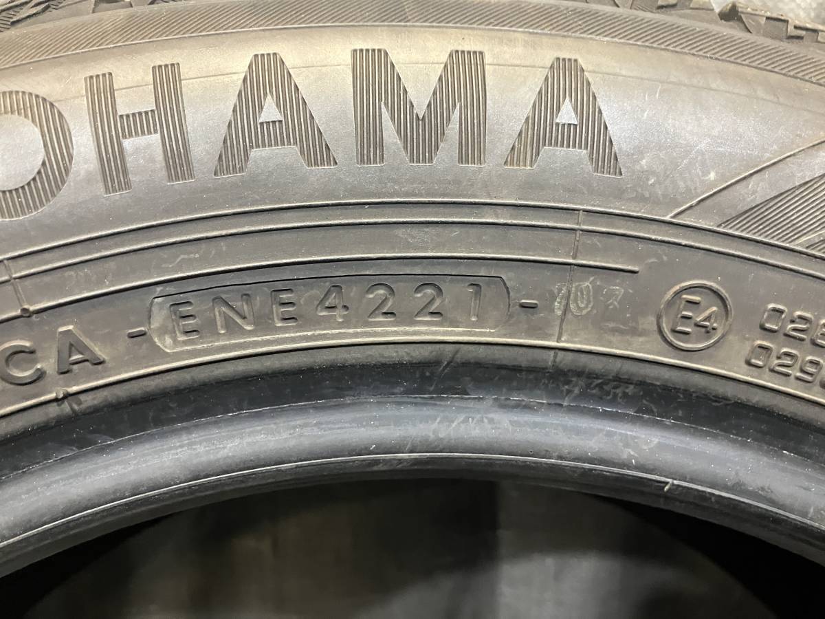 バリ溝 ヨコハマ 185/60R15 IG60 4本セット スタッドレス 2021年製 185/60-15 シエンタ ヤリス ヴィッツ インサイト 等 _画像8