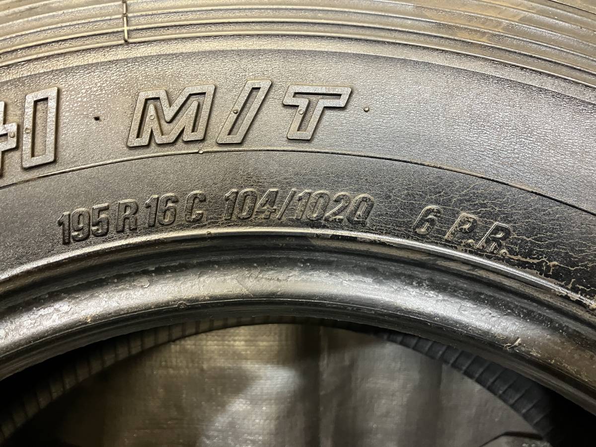 バリ溝 トーヨー 195R16C 104/102Q トランパス M/T ４本セット 2019年製 中古タイヤ ゴツゴツ系 ジムニー ジムニーシエラ_画像8