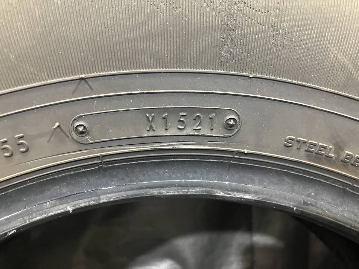 バリ溝 ダンロップ 195/80R15 107/105L SP175N 1本のみ 2021年製 195/80-15 キャラバン ハイエース_画像5