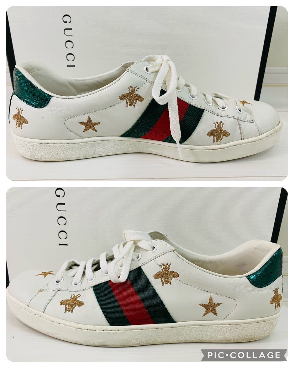 GUCCI グッチ スニーカー エース ビー&スター サイズ9ハーフ 蜂 GUCCI グッチ スニーカー エース ビー&スター サイズ9ハーフ 蜂