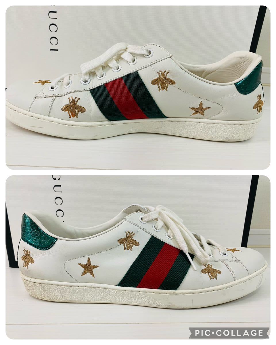 GUCCI グッチ スニーカー エース ビー&スター サイズ9ハーフ 蜂 GUCCI グッチ スニーカー エース ビー&スター サイズ9ハーフ 蜂