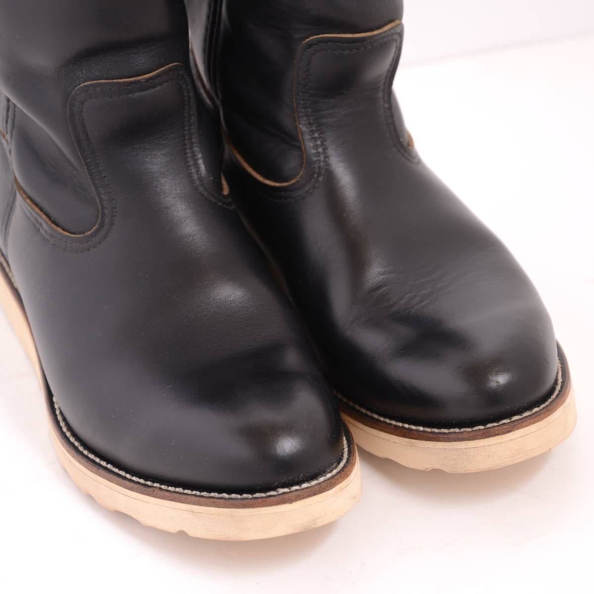 茶芯 97年製】レッドウィング #8169 size7 5E ペコスブーツ 黒 茶芯 97年製】レッドウィング #8169 size7 5E ペコスブーツ 黒