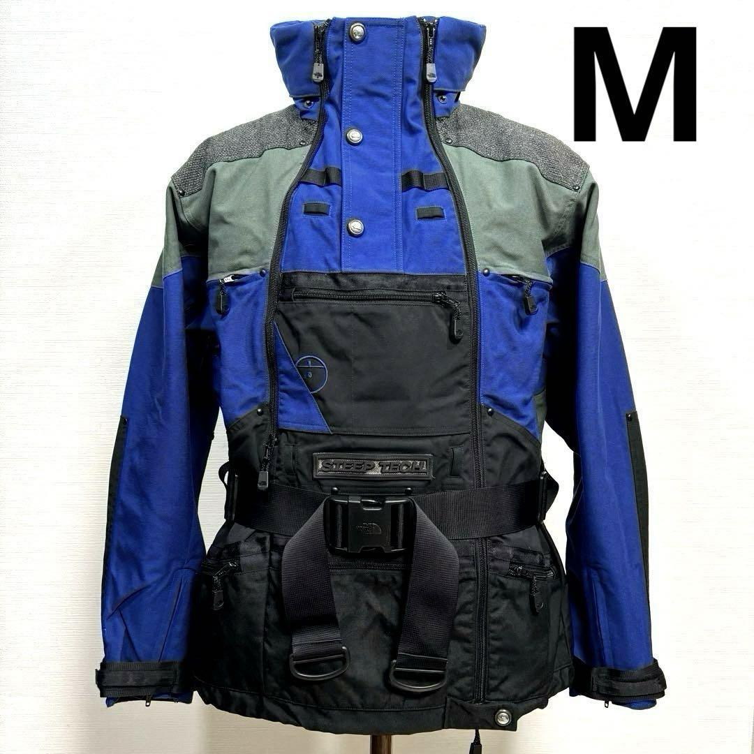 4475円 希少 M 良品 00s 90s 青黒 ノースフェイス スティープ 4475円 希少 M 良品 00s 90s 青黒 ノースフェイス スティープ