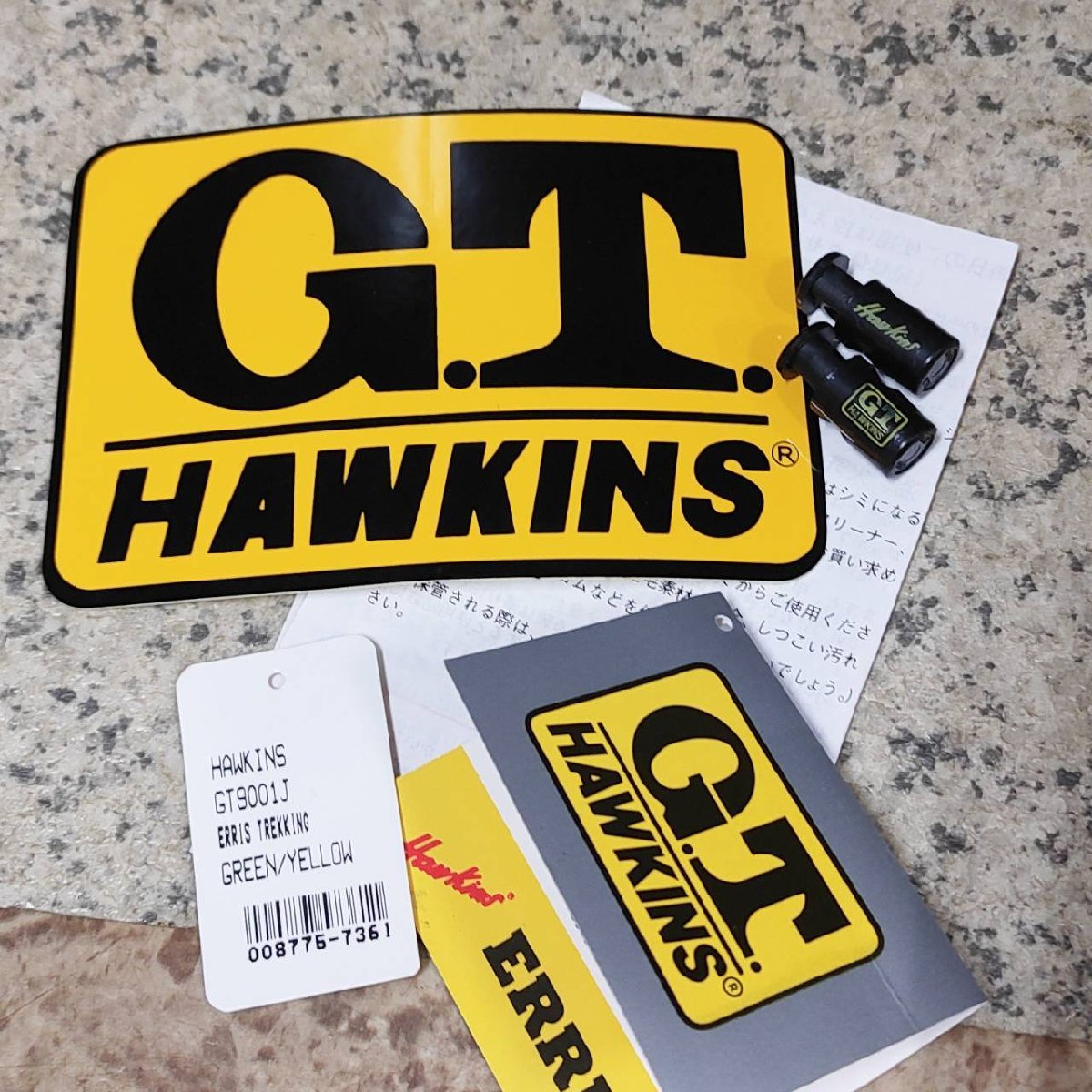 未使用 タグあり G.T.HAWKINS GTホーキンス トレッキングシューズ 23.5cm グリーン×イエロー 靴 ブーツ 箱付 保管品_画像8