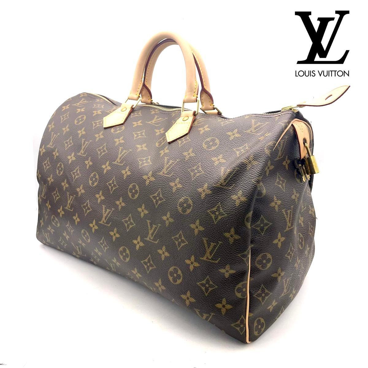 極美品 LOUIS VUITTON /ルイヴィトン モノグラム スピーディ40 M41522 ハンドバッグ ミニボストン 鞄_画像1