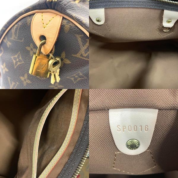 極美品 LOUIS VUITTON /ルイヴィトン モノグラム スピーディ40 M41522 ハンドバッグ ミニボストン 鞄_画像9