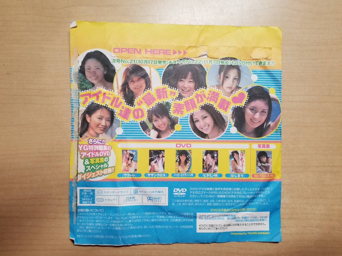 【未開封】ヤングガンガン 2008年 No.20グラビアDVD☆秋山奈々.原幹恵.仲村みう.川崎希.辰巳奈都子.長崎莉奈.工藤里紗.鎌田奈津美.しほの涼_画像2