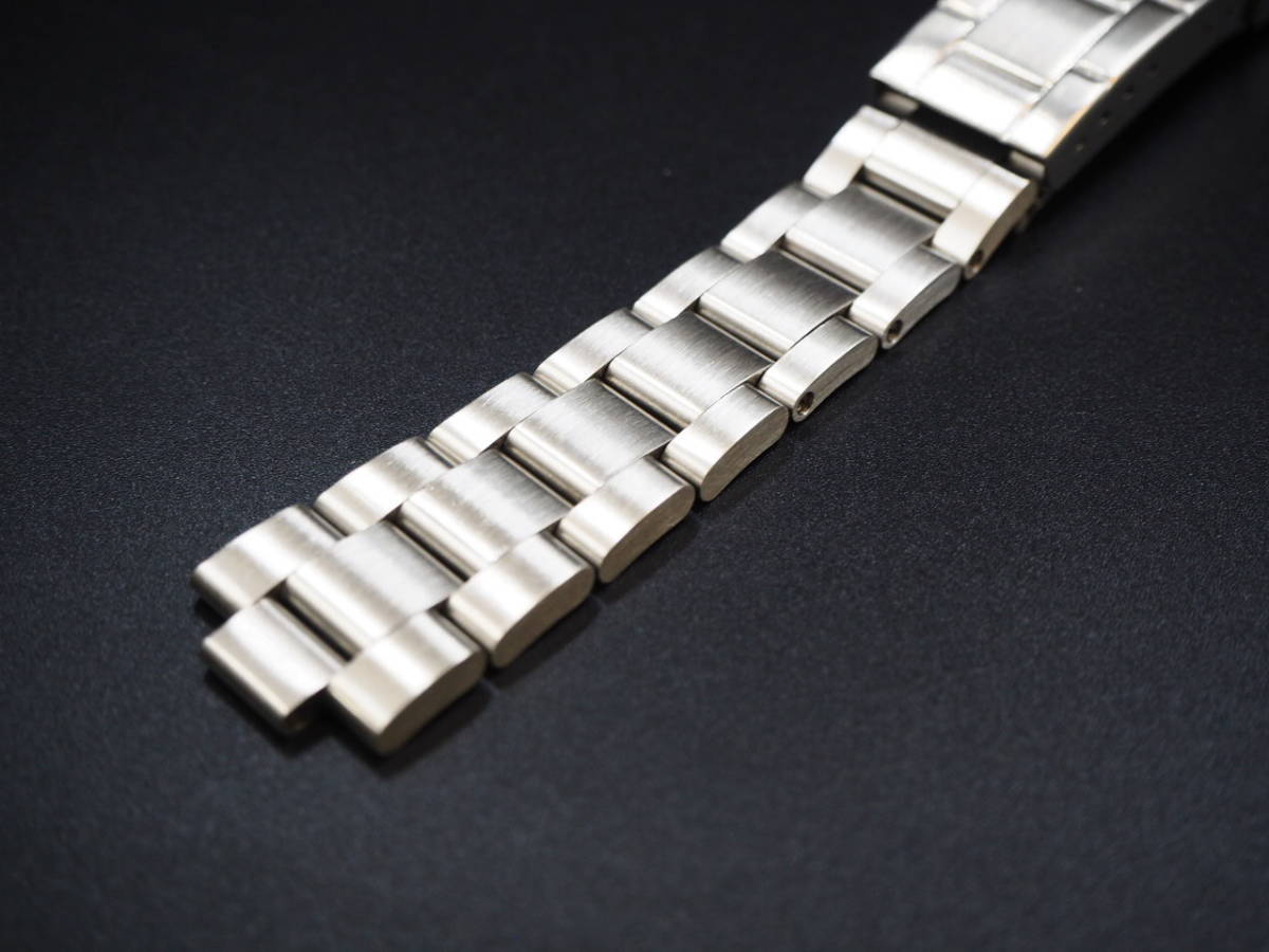腕時計 交換用 オイスター ブレスレット 20mm 無垢 (ツヤなし) シルバー ベルト ROLEX ロレックス TUDOR 互換 社外品！送料無料！の画像6
