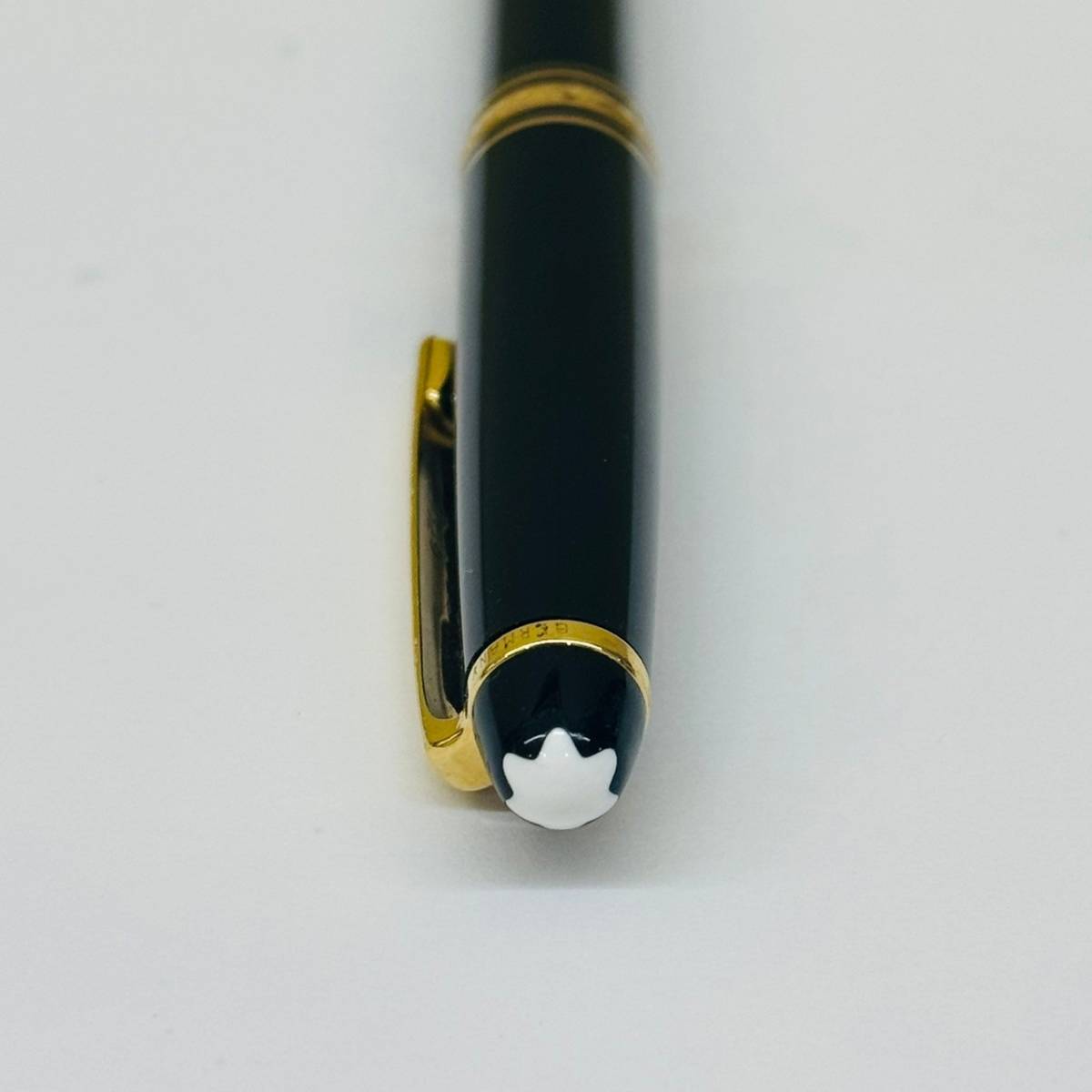 【IK-25762】 MONTBLANC マイスターシュテック シャープペンシル モンブラン シャーペン 筆記具 黒 金 BLACK GOLD ブランド 中古_画像3