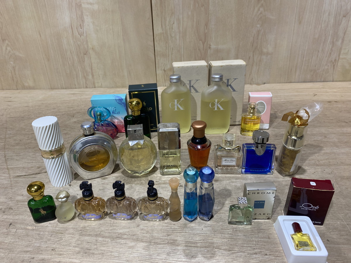 【５－９５】香水 まとめ売り CHANEL シャネル/Dior ディオール/BVLGARI ブルガリ/カルバンクライン 等 中古品 長期保管品 ジャンク品_詳細に添付画像があります。ご覧ください。