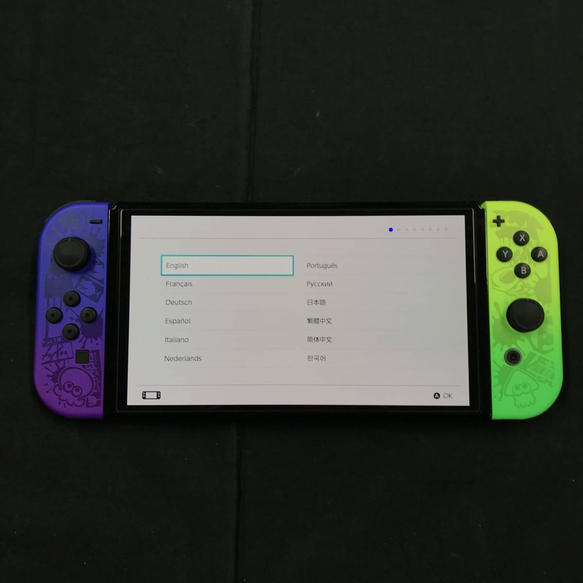 gw442 送料無料！欠品有り 動作品 ニンテンドー Nintendo Switch 本体 スプラトゥーン3 エディション 有機ELモデル_画像4