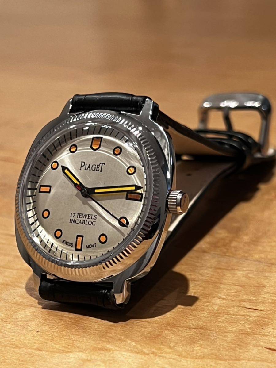 ヴィンテージ　ピアジェPIAGET 手巻きメンズ腕時計　17jewels スイス製 再生品_画像1