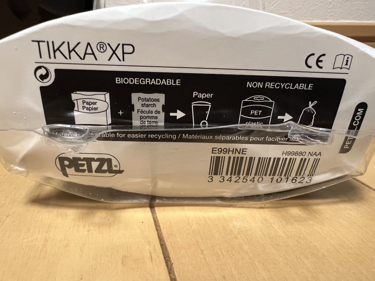  free shipping PETZL(petsuru) TIKKA XP black E99HNE( unused . close )
