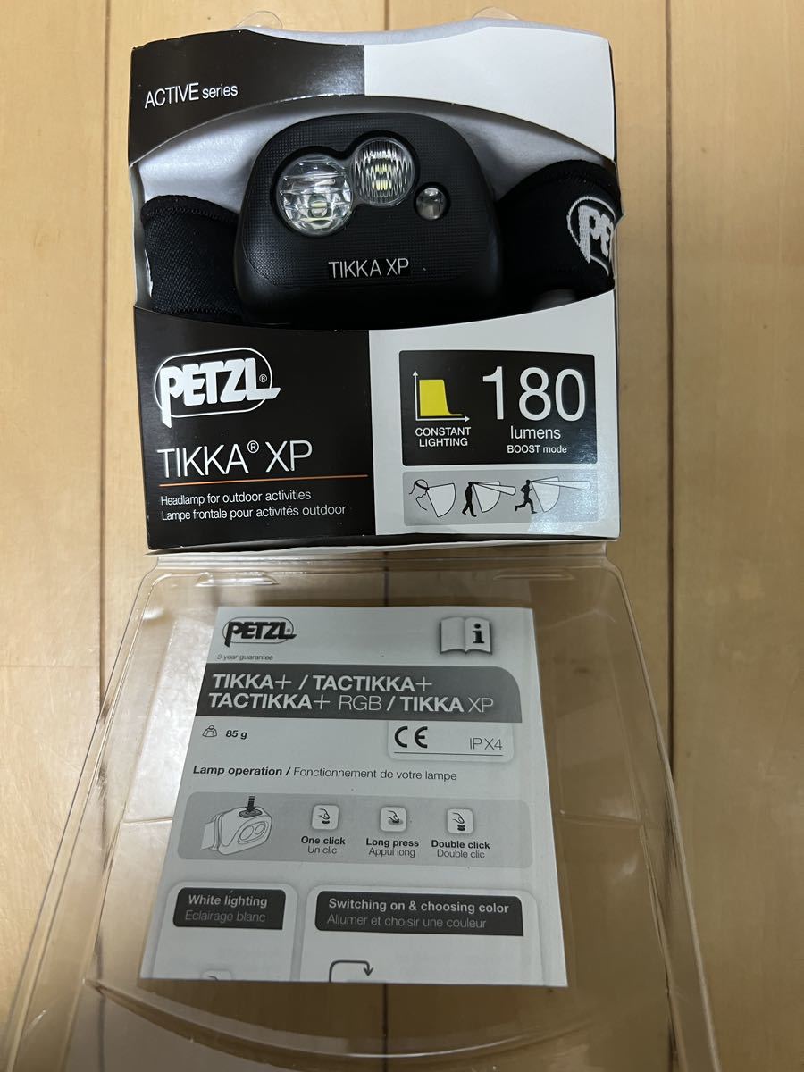  free shipping PETZL(petsuru) TIKKA XP black E99HNE( unused . close )