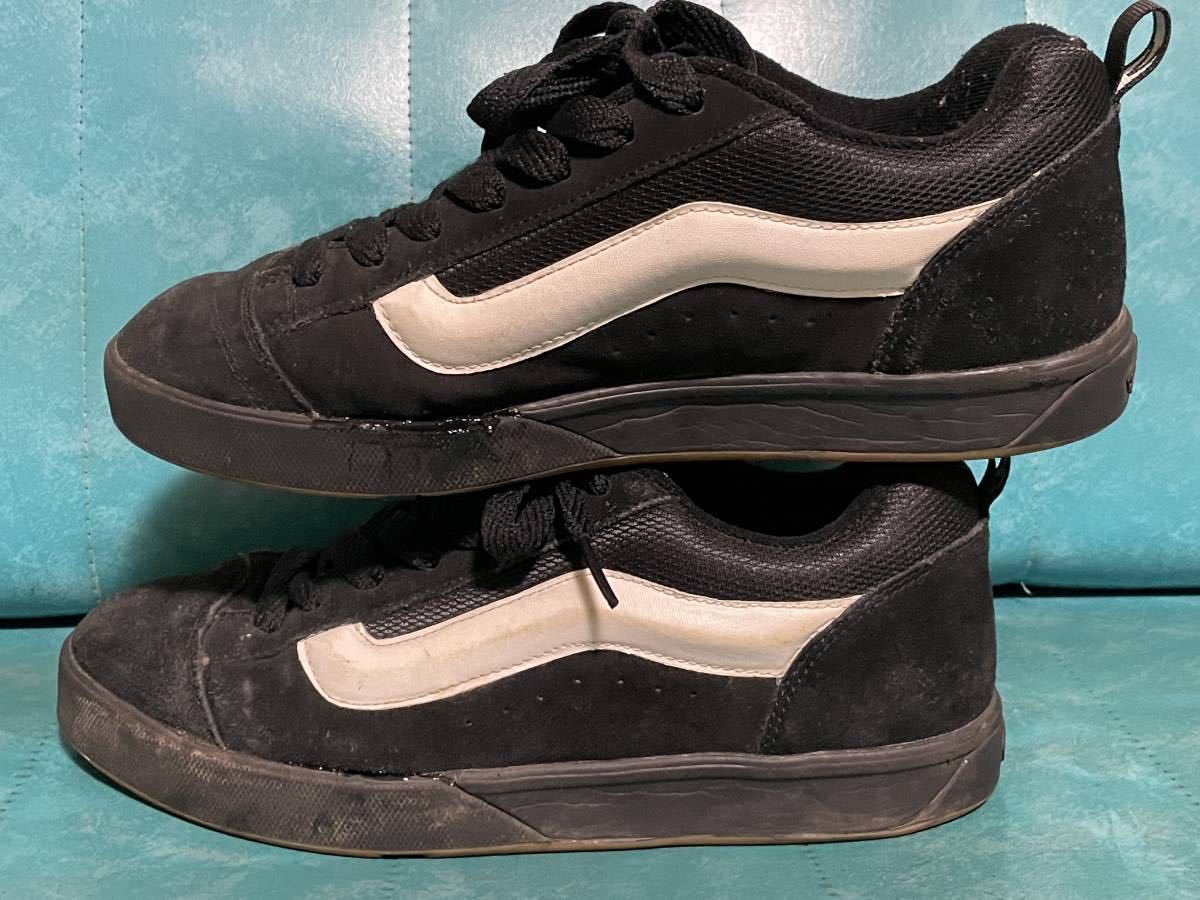 90s オリジナル VANS バンズ KNU SKOOL ニュースクール US10.5 28.5cm スエード 黒白 ブラック 90年代 当時物 ビンテージ オールドスクールの画像6