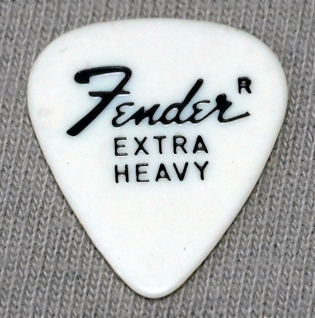 Fender / Extra Heavy / teardrop フェンダーエキストラヘビー ピック ティアドロップ型 6枚セット　新品 送料無料_画像1