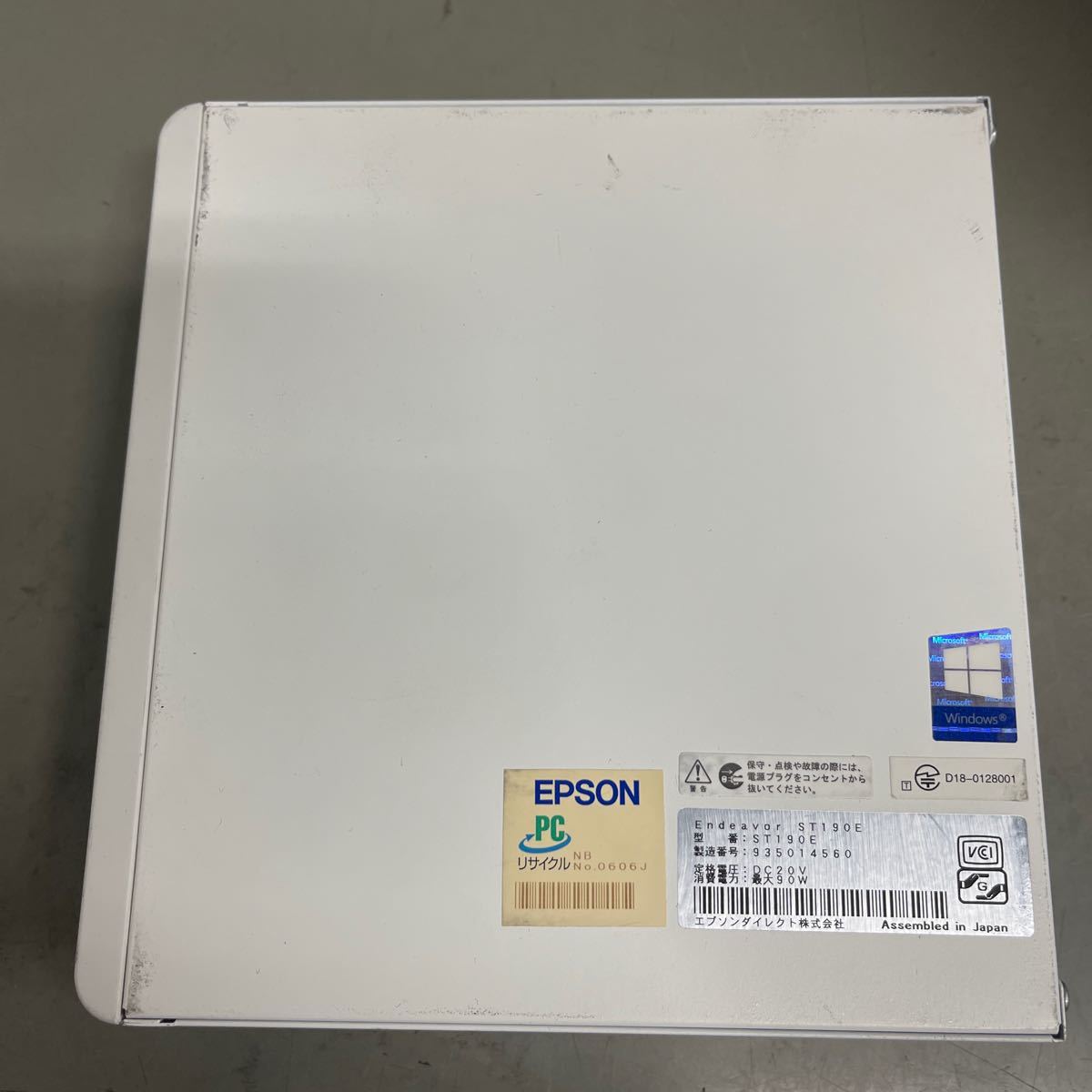 G100 EPSON ミニパソコン　Endeavor ST190E Core i7-8700T メモリ　8GB_画像4