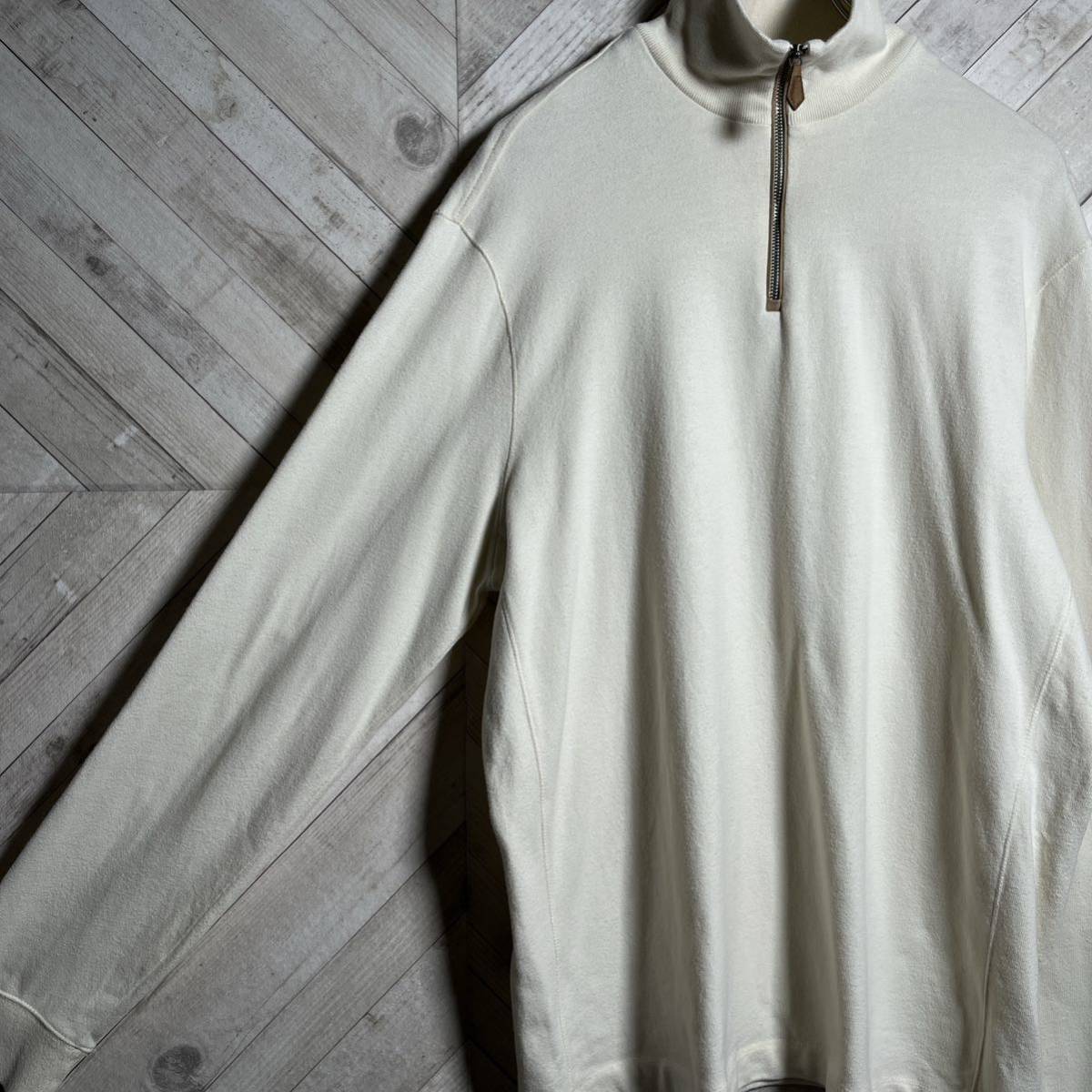 [ beautiful goods ] Polo bai Ralph Lauren, half Zip, sweat, elbow patch 