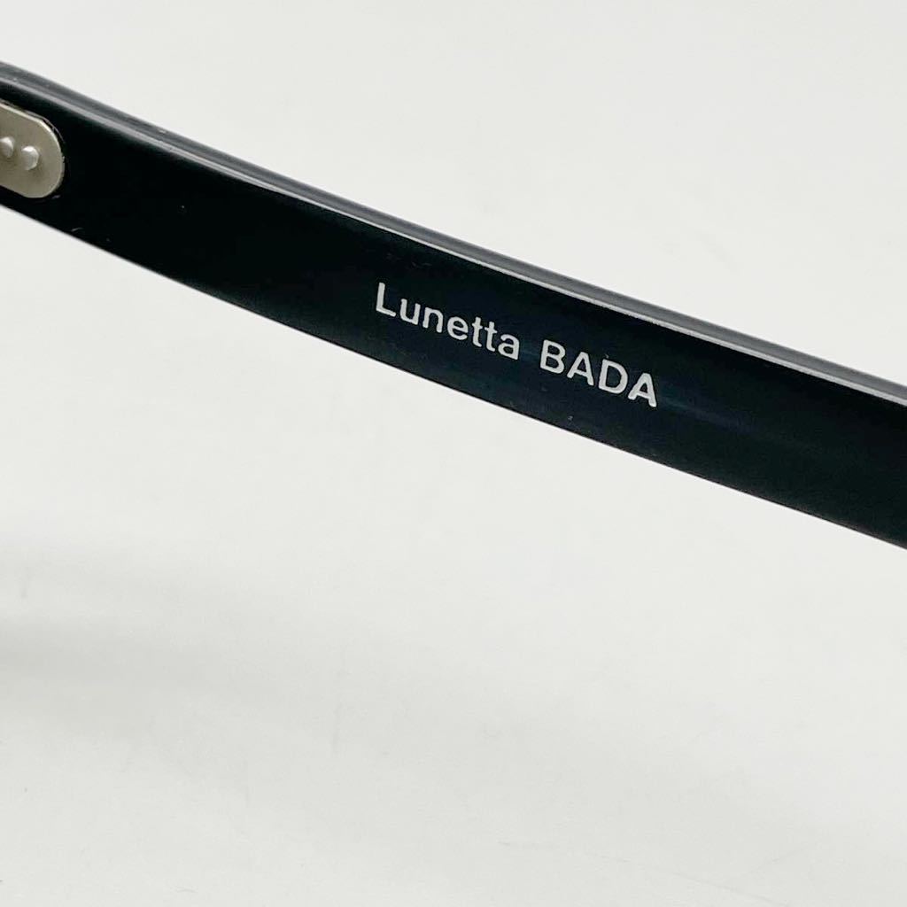 Lunetta BADA ルネッタ バダ 1-0011M-52 サングラス ブラック ウェリントン型 眼鏡 色付 レンズ セル フレーム アイウェア 55□17-140 希少_画像6