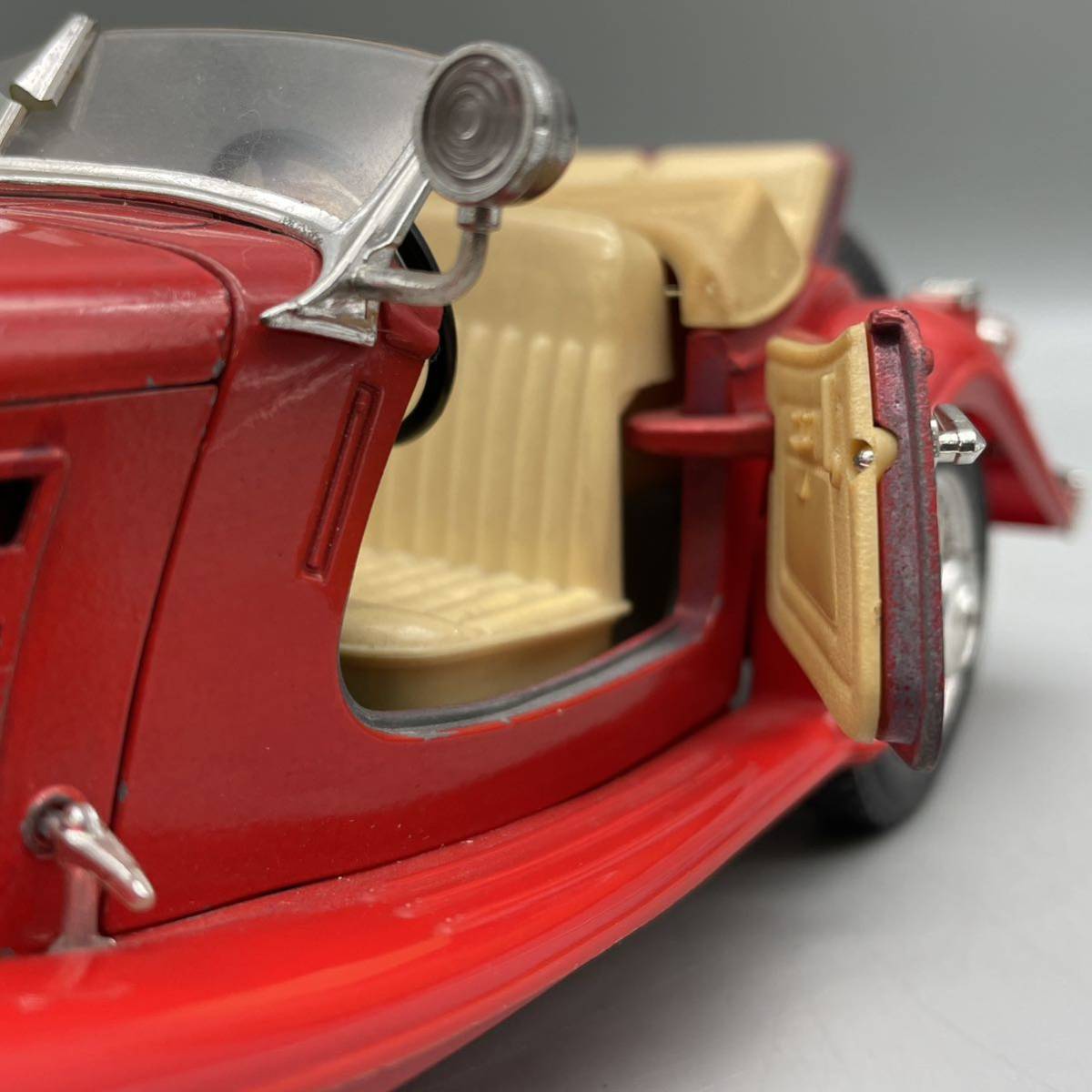 Burago ブラーゴ Mercedes-Benz メルセデスベンツ 500 K Roadster ロードスター 1936 1/20 赤 レッド ミニカー ITALY イタリア製 希少 レア_画像9