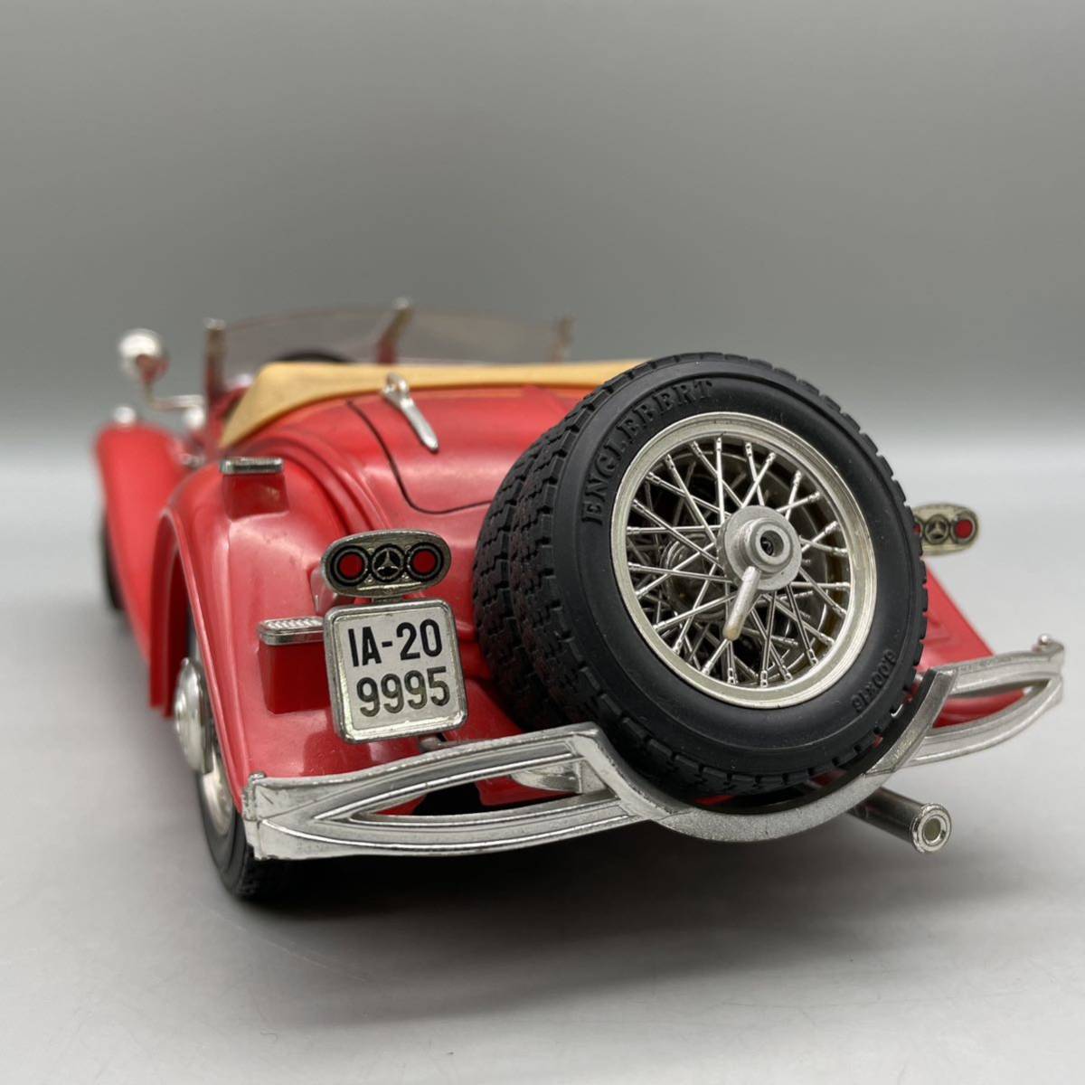 Burago ブラーゴ Mercedes-Benz メルセデスベンツ 500 K Roadster ロードスター 1936 1/20 赤 レッド ミニカー ITALY イタリア製 希少 レア_画像4