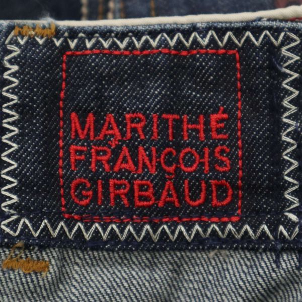 MARITHE FRANCOIS GIRBAUD マリテフランソワ ジルボー リペア＆USED加工★ スリム デニム パンツ ジーンズ Sz.SS　メンズ　C4B00271_1#R_画像9