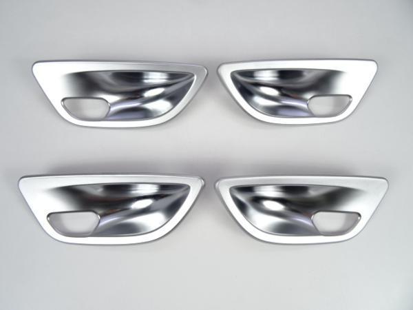シルバー インテリア　室内 ドアハンドル ドアノブ カバー BMW 5シリーズ F10 F11　0366_画像1
