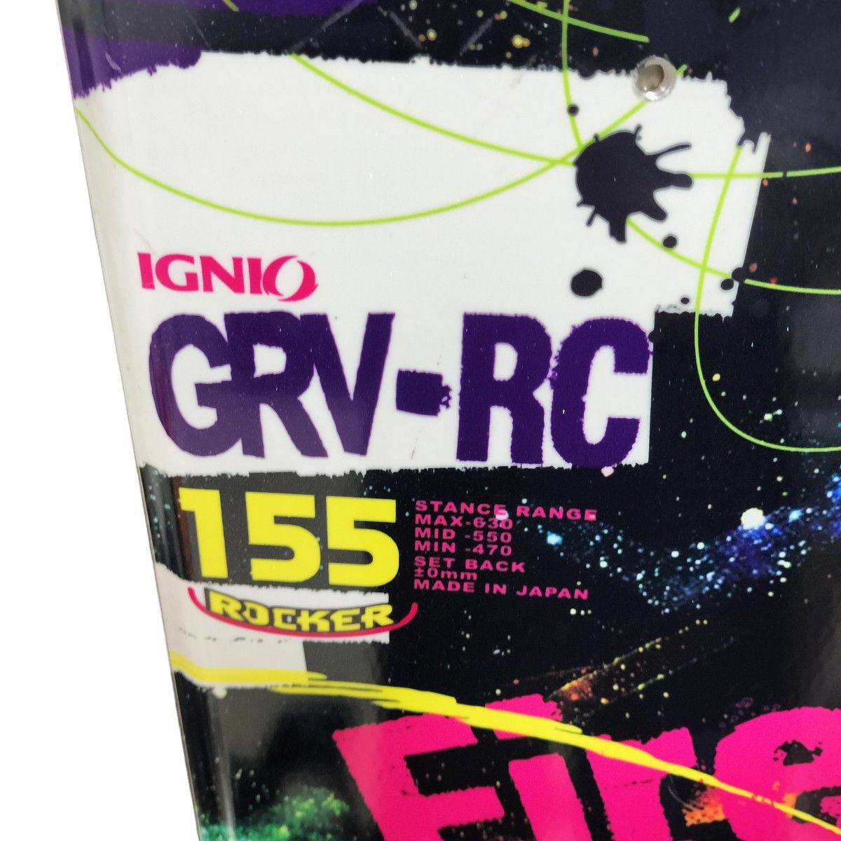 極美品IGNIO スノーボード 155cm GRV-RC ROCKER イグニオ 極美品IGNIO スノーボード 155cm GRV-RC ROCKER イグニオ