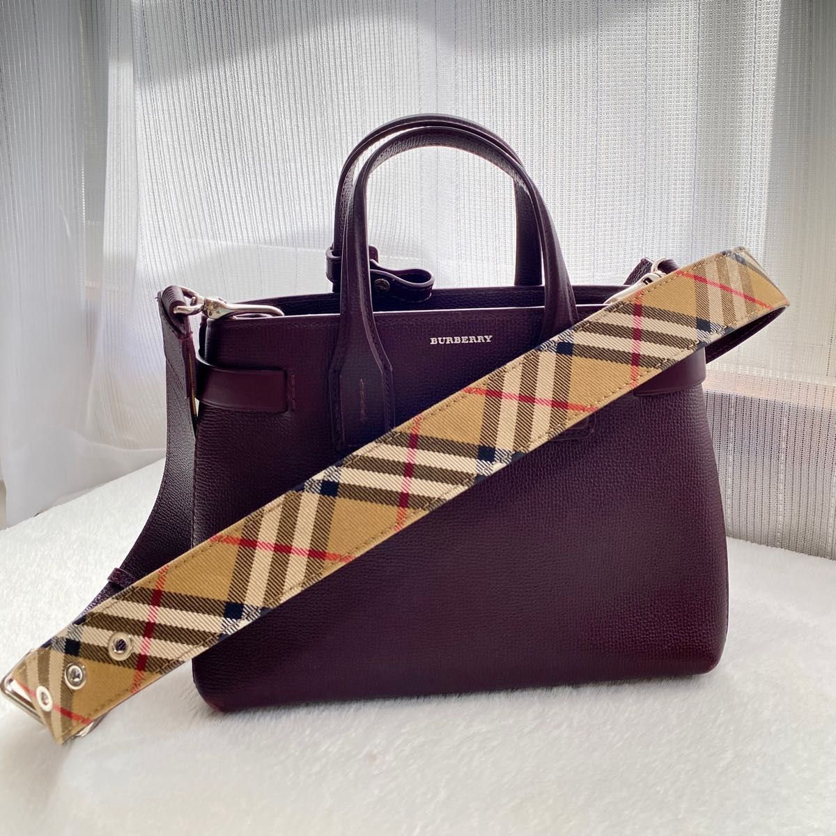 BURBERRY バーバリー 2WAY ショルダー/ハンドバッグ チェック BURBERRY バーバリー 2WAY ショルダー/ハンドバッグ チェック