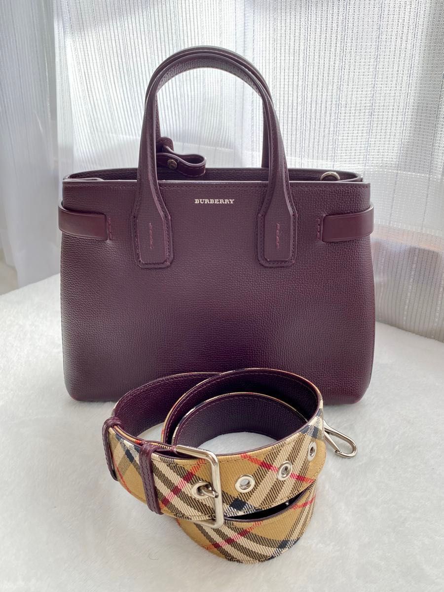 BURBERRY バーバリー 2WAY ショルダー/ハンドバッグ チェック BURBERRY バーバリー 2WAY ショルダー/ハンドバッグ チェック
