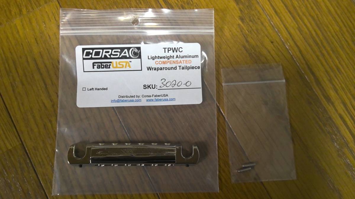 Faber TPWC Compensated Aluminum Wraparound Tailpiece Nickel 3020-0の画像1