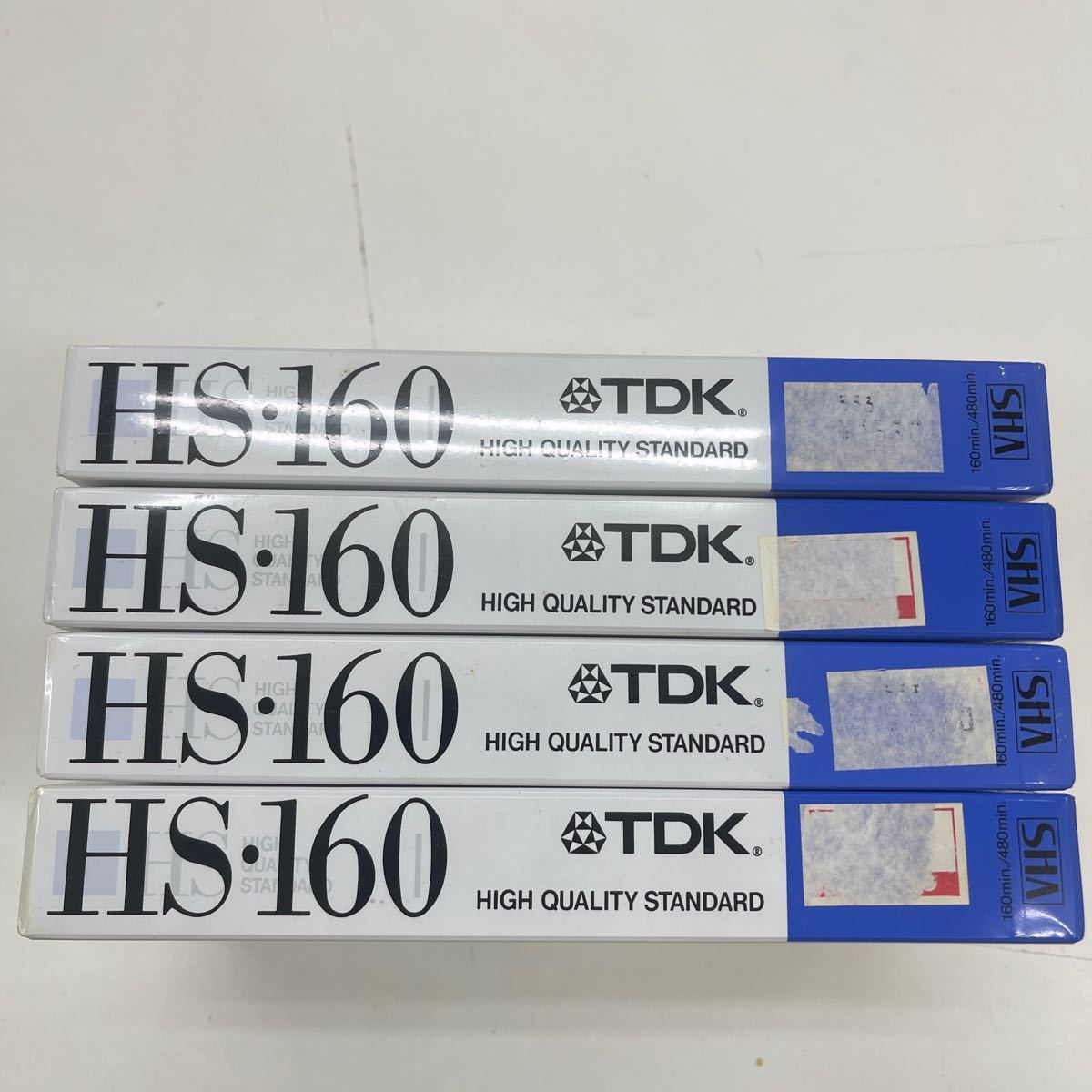 Y1141455 TDK HS160. HIGH QUALITY STANDARD T-160HS. VHS. 160min/480min. 4個セット 未開封未使用品の画像7