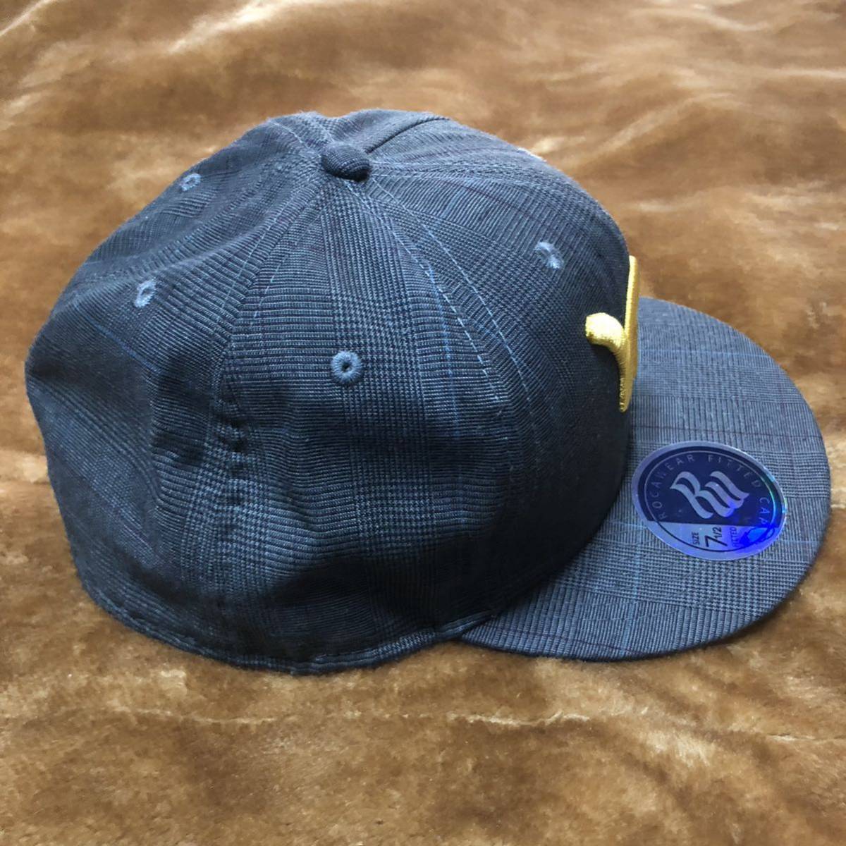 ROCAWEAR キャップ サイズ7 1/2 チャコールグレー系 チェック ROCAWEAR キャップ サイズ7 1/2 チャコールグレー系 チェック