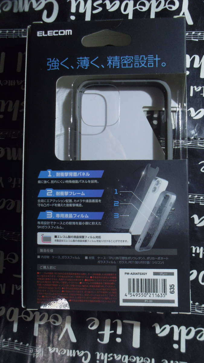 ELECOM iPhone 12 mini ハイブリッドケース TOUGH SLIM360度保護全周配置された衝撃吸収するエアクッション背面傷に強く割れにくい特殊樹脂_画像2